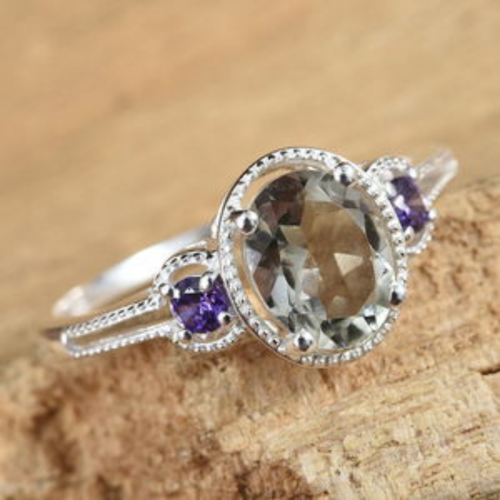 NWT-AMETHYST STERLING SILVER RING